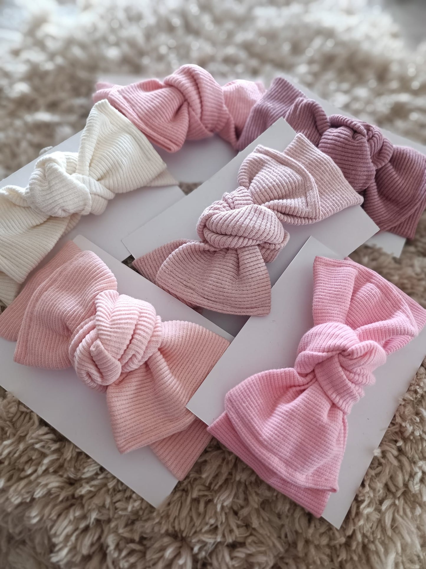 Handmade hair bow light brown