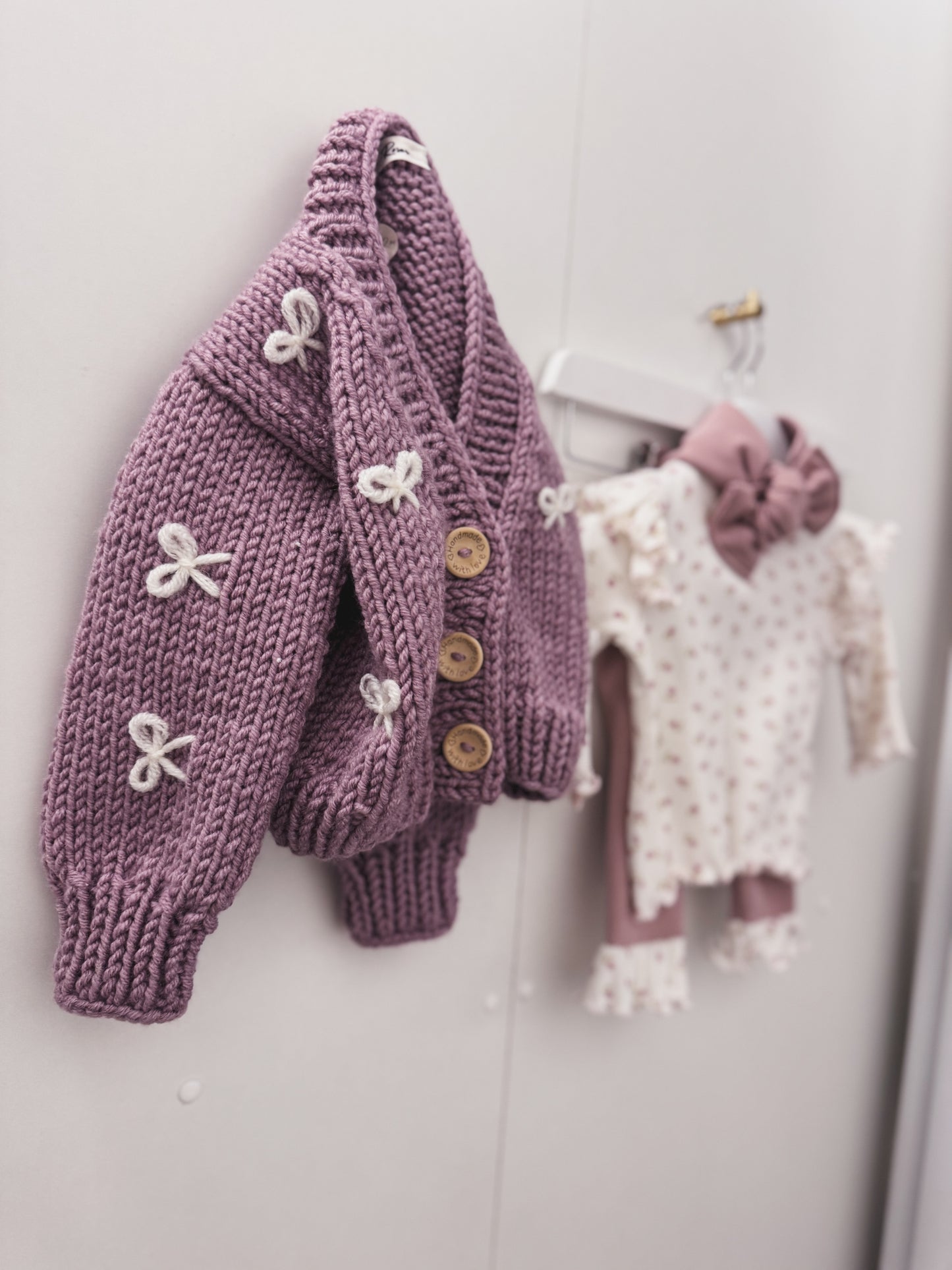 Tia Roses handmade 3 piece organic cotton floral set (in stock)