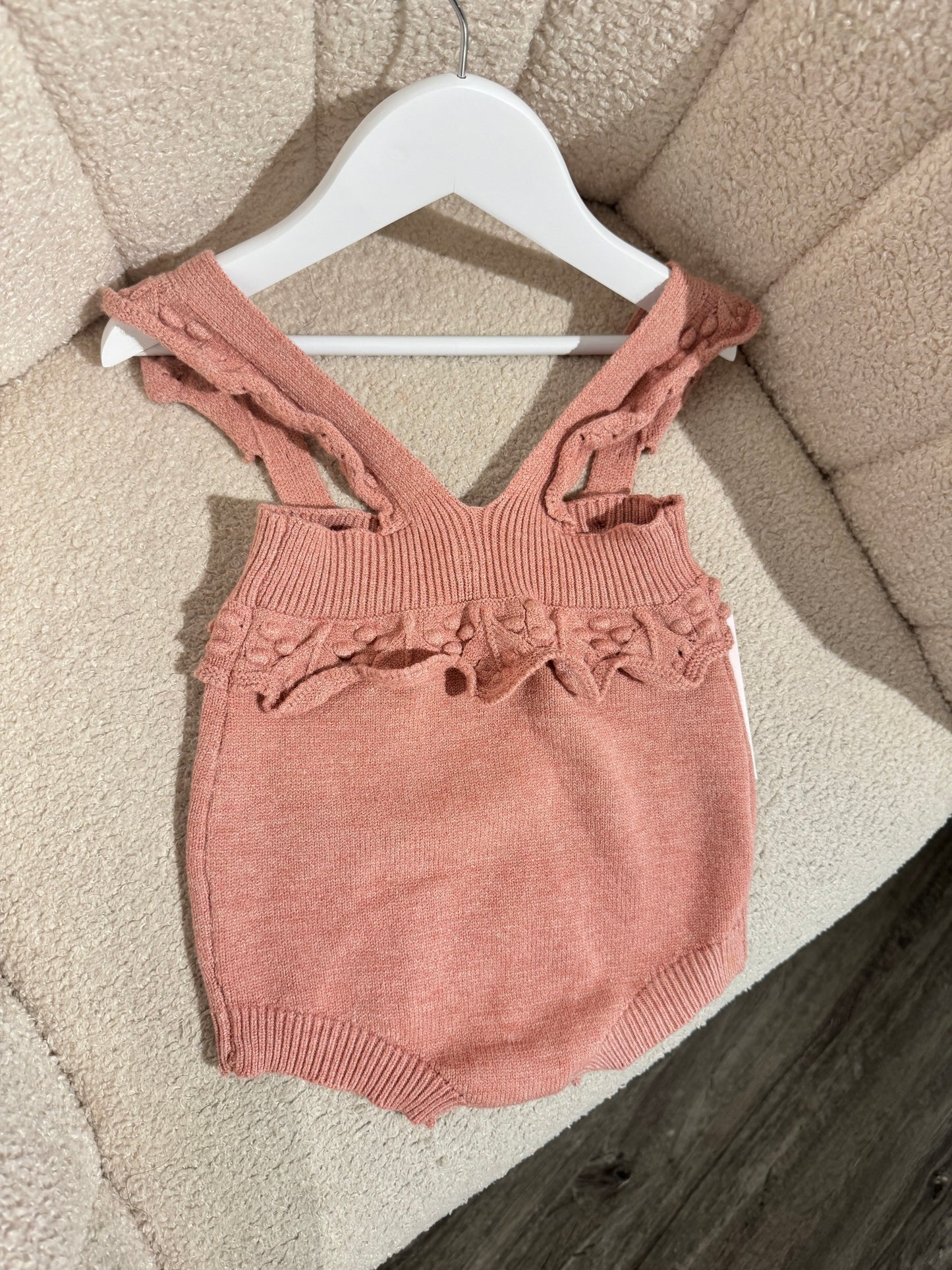 In stock Pink knit romper