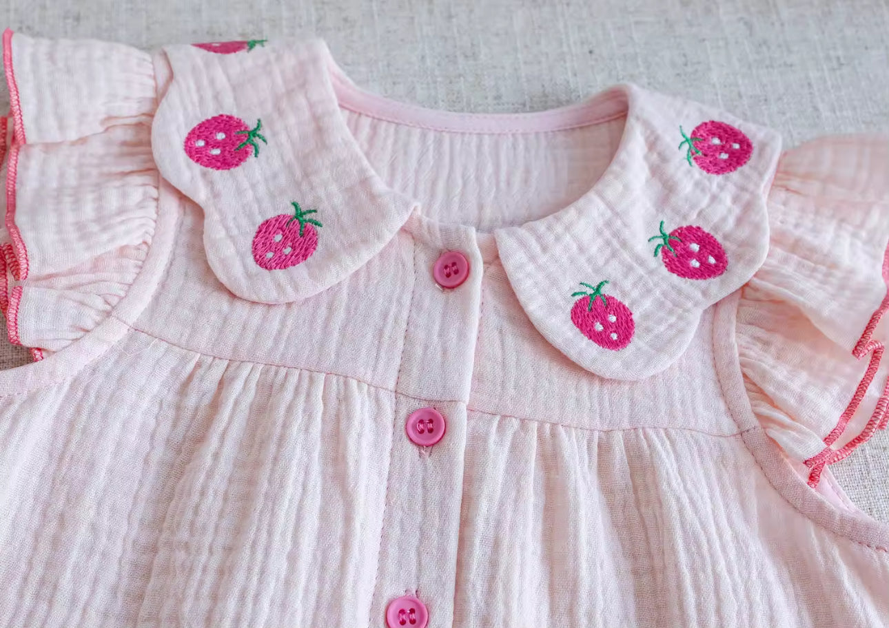 Summer strawberry two piece set