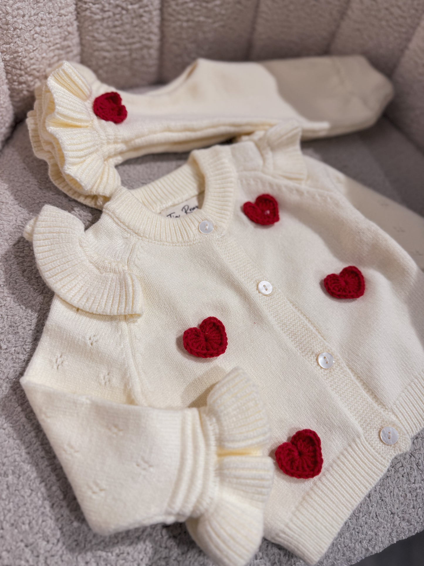 1 week order time hand-crotchet heart valentines set