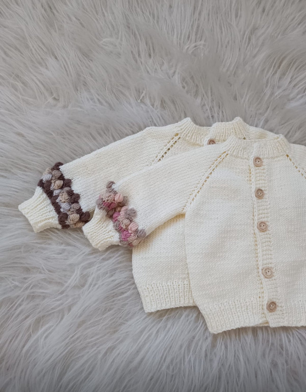 Pre order hand knitted pink bobble