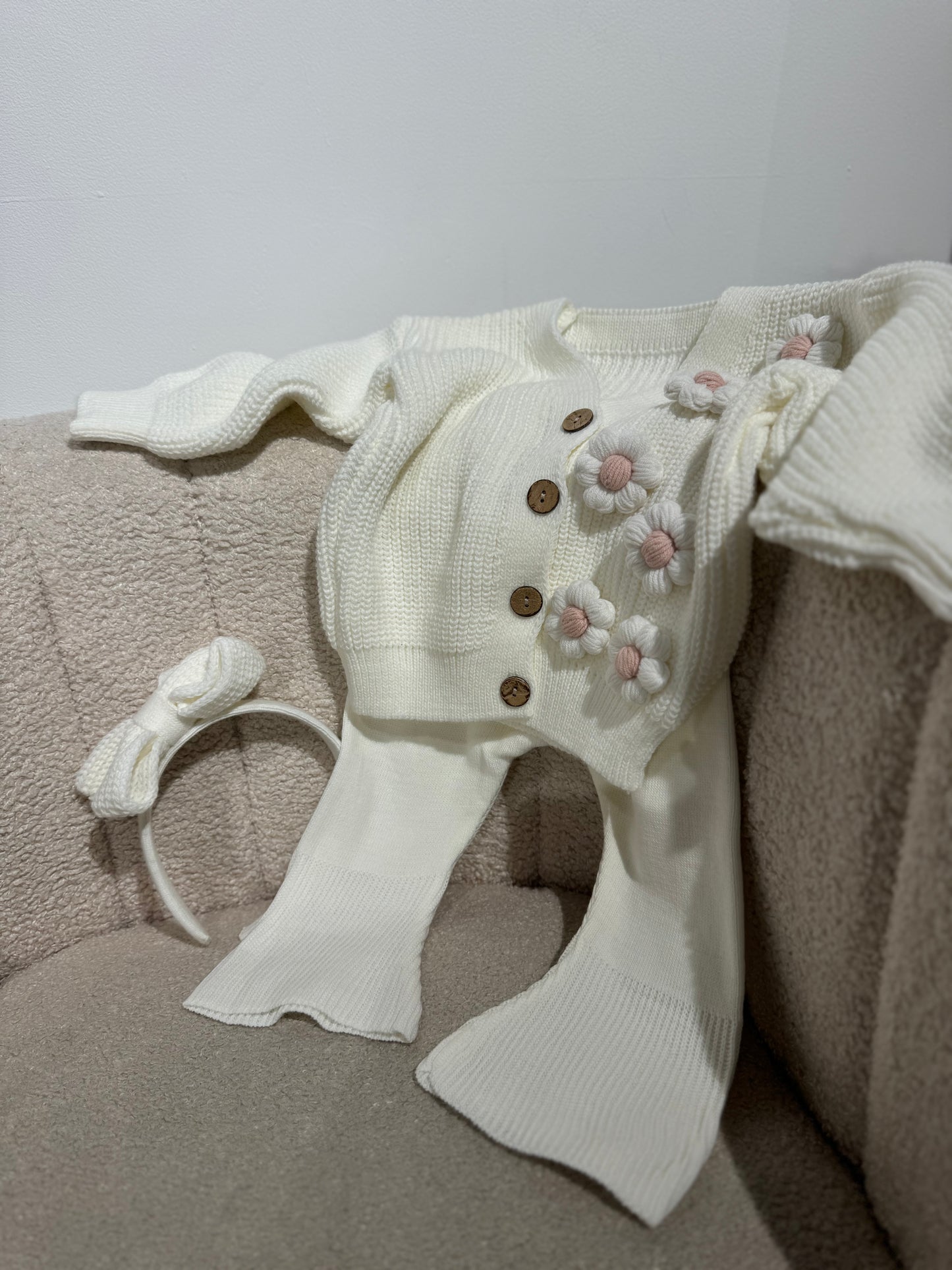 In stock handmade soft cotton flare leggings