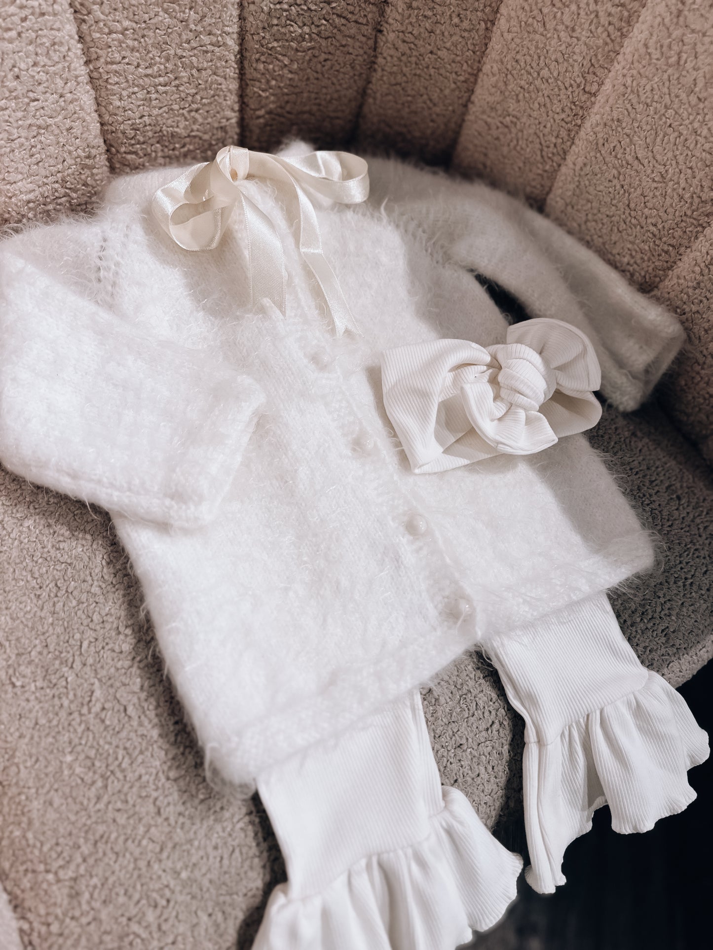 In stock pure angora wool handknitted cardigans