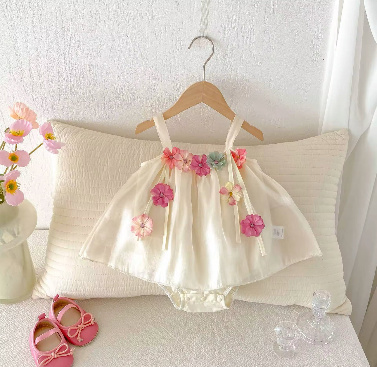 Petal summer romper dress