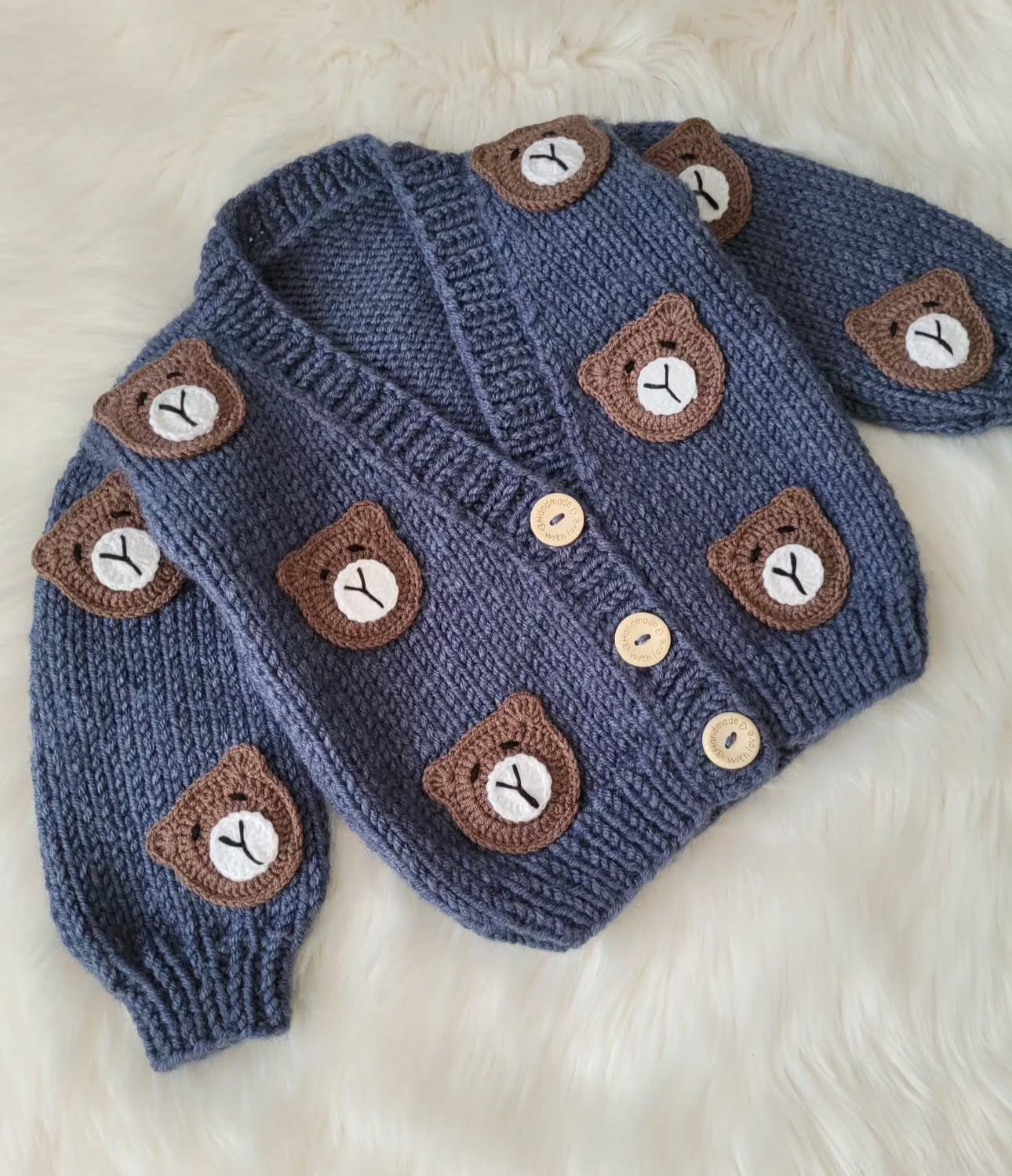 Pre order New navy teddy cardigans