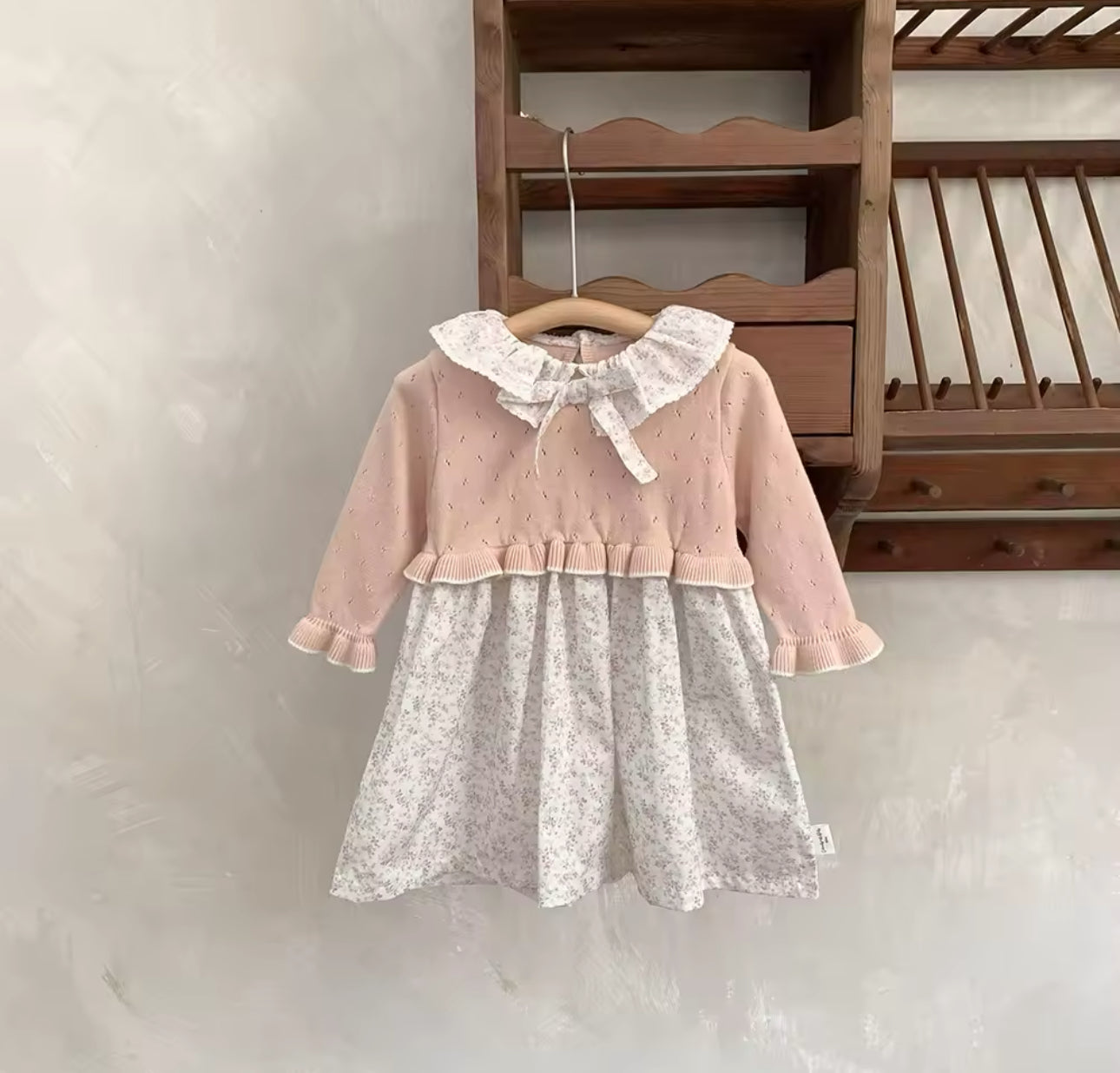 Spring knit floral dress (pre order)
