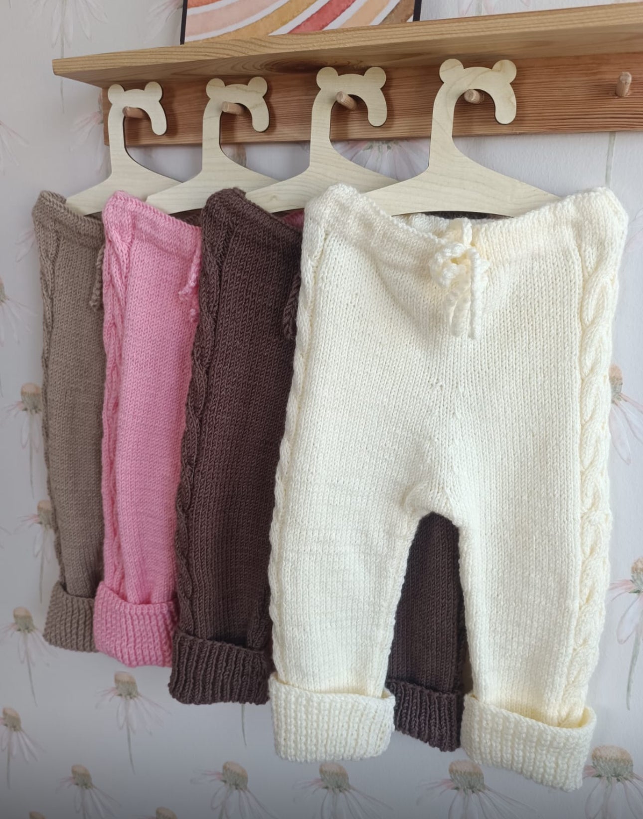 In stock hand-knitted trousers
