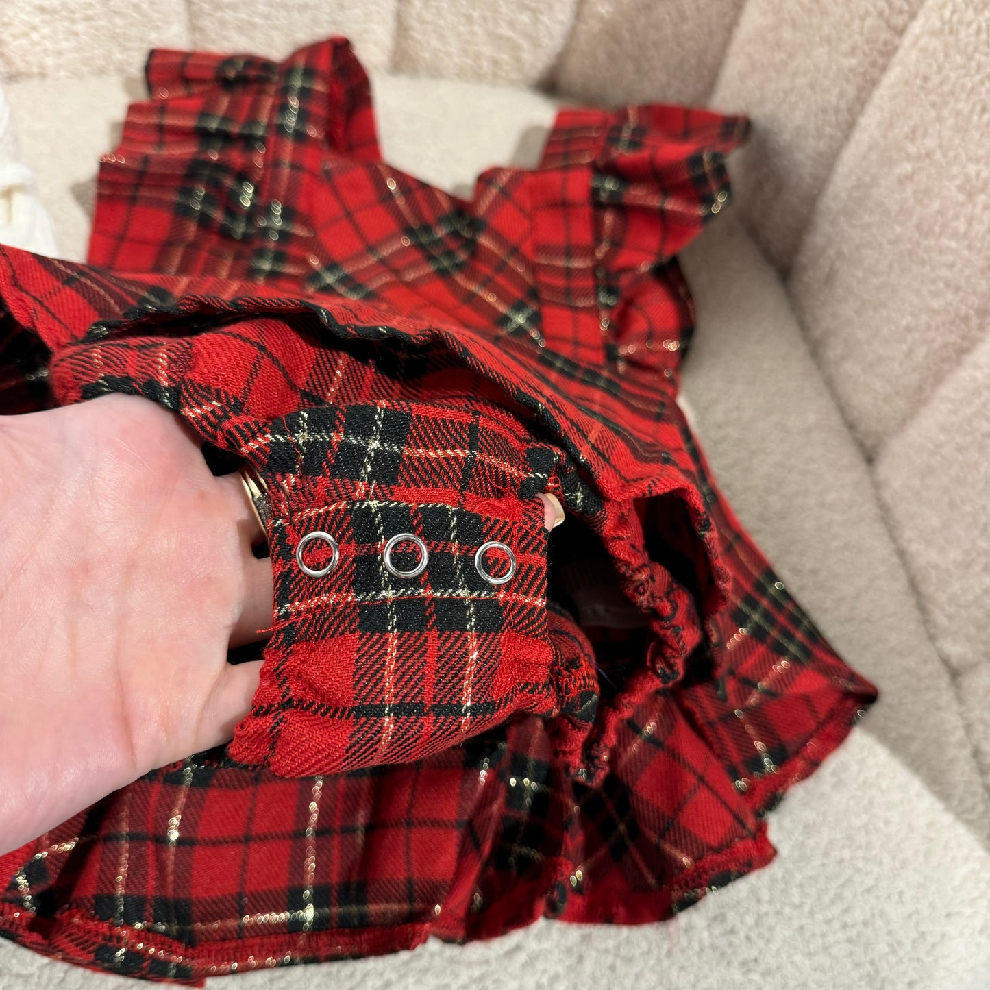 Pre order tartan Christmas romper