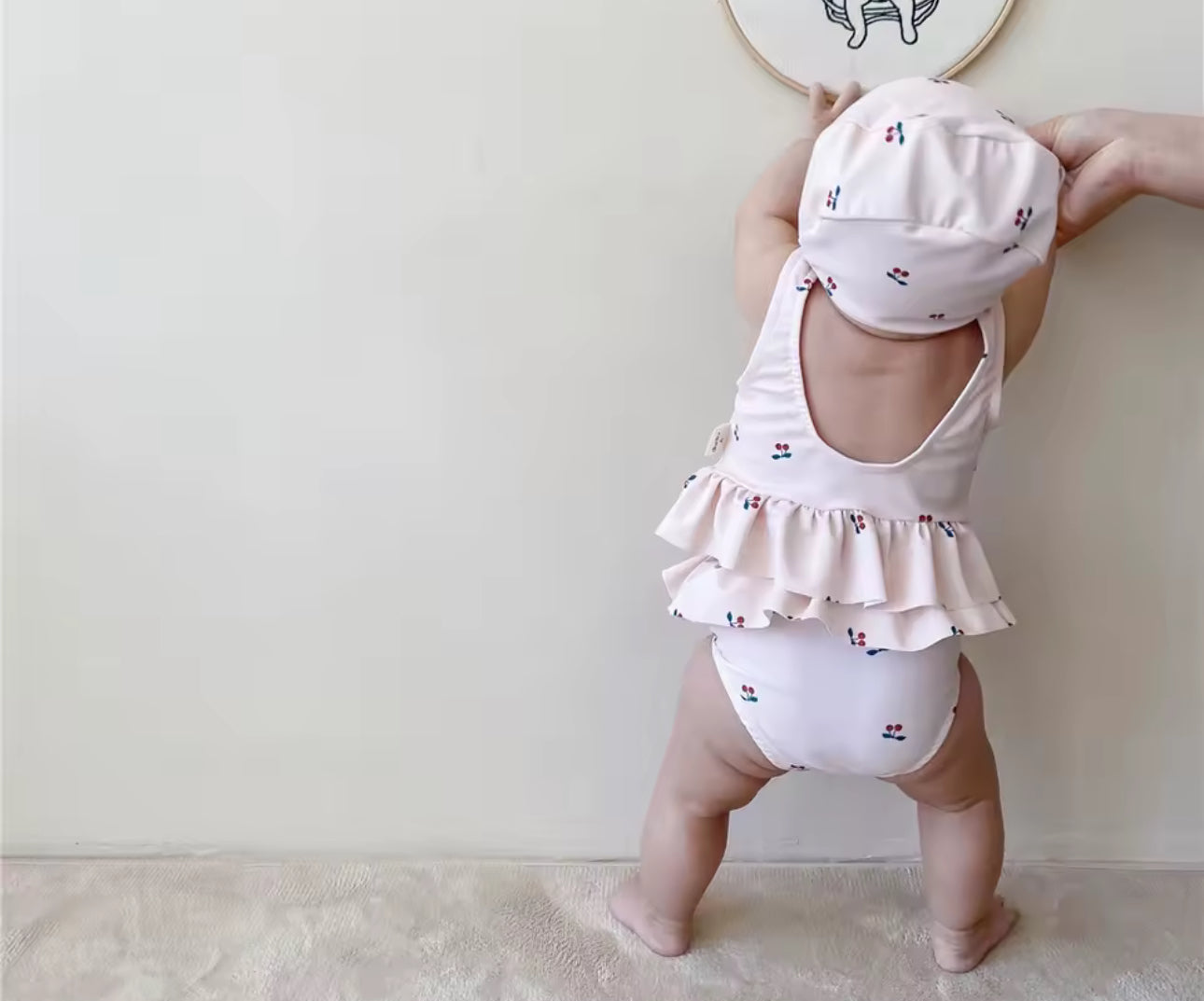 Cherry 3 piece swim set