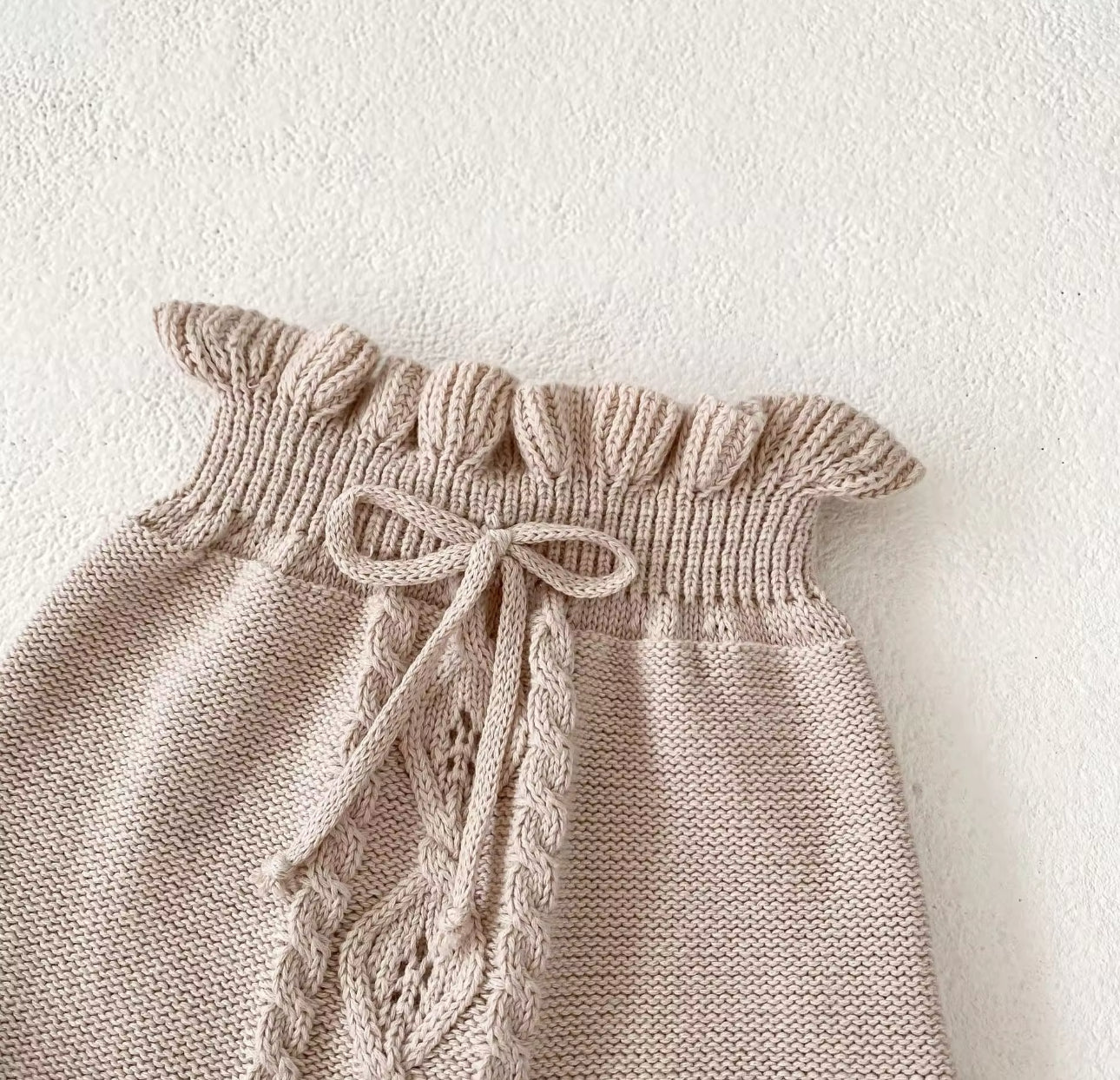 Pre order brown knit cardigan and shorts