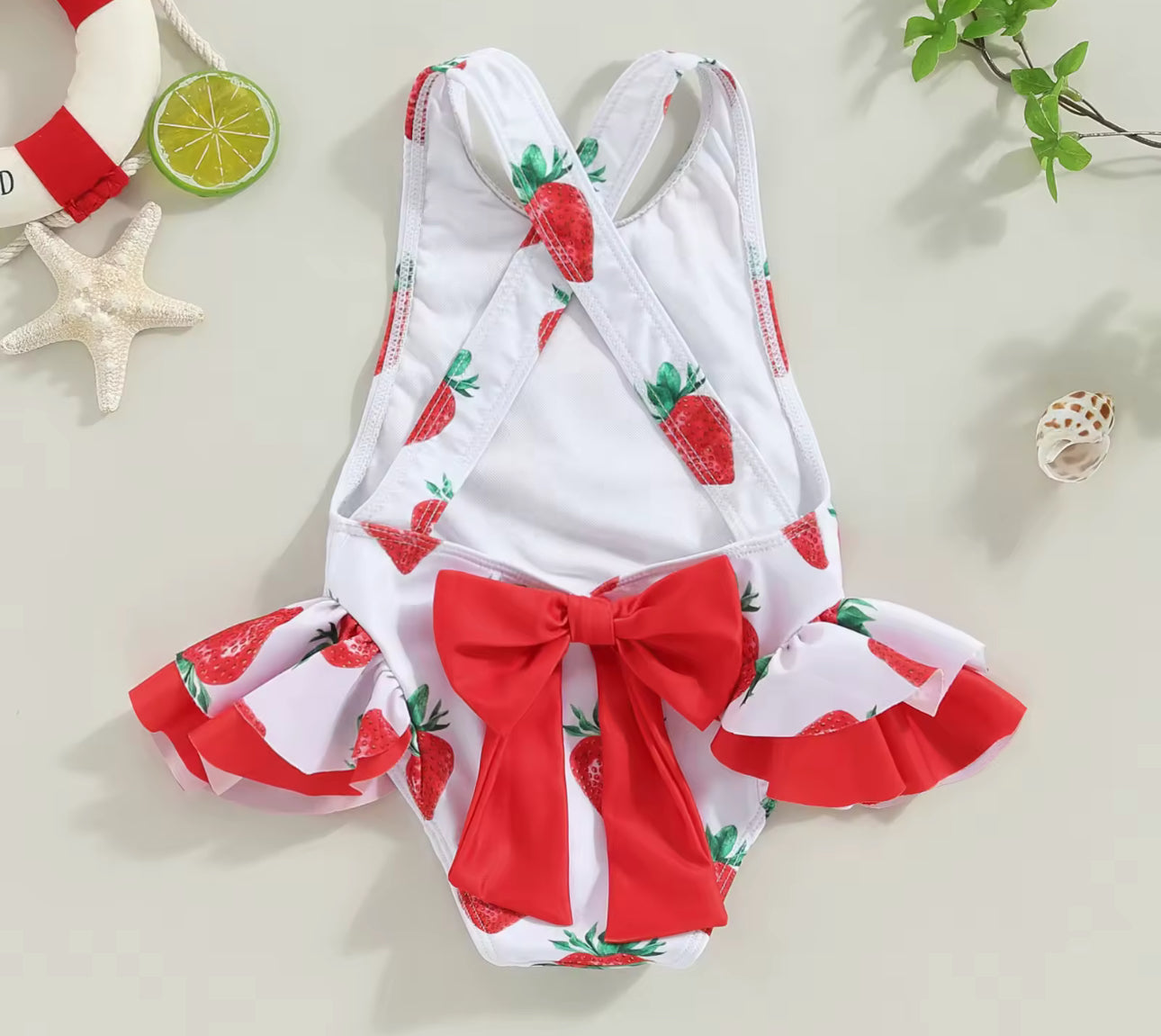 Strawberry swimming costume