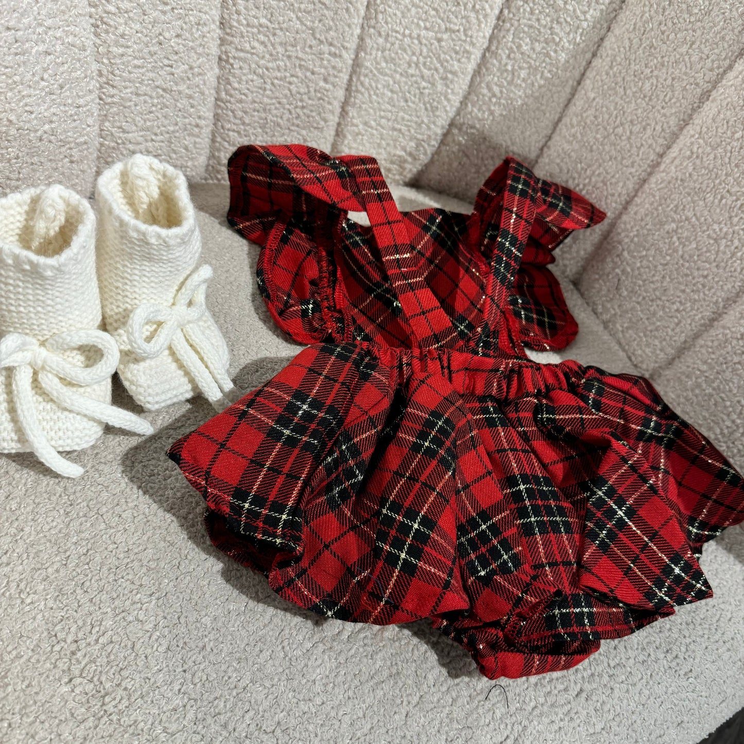 Pre order tartan Christmas romper