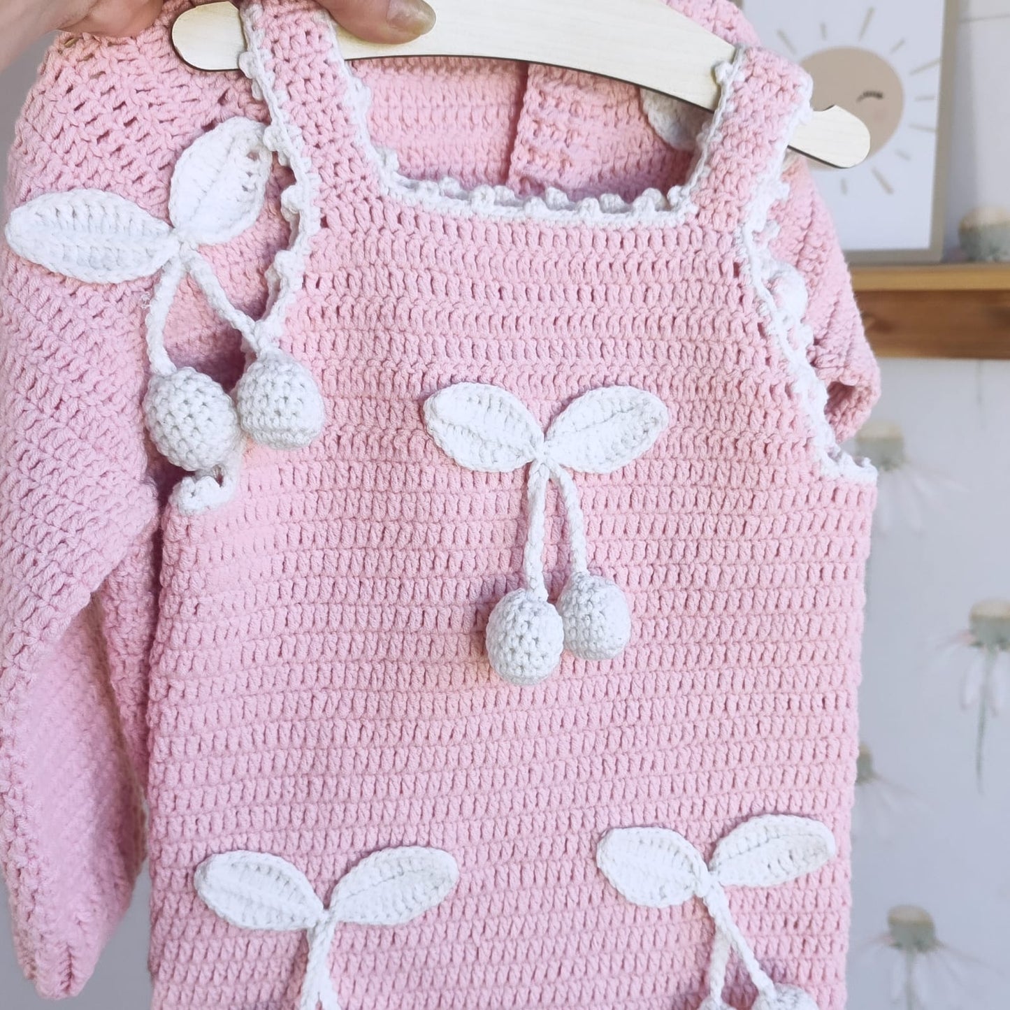 Pre order spring hand crotchet knit dresses (0-9years)