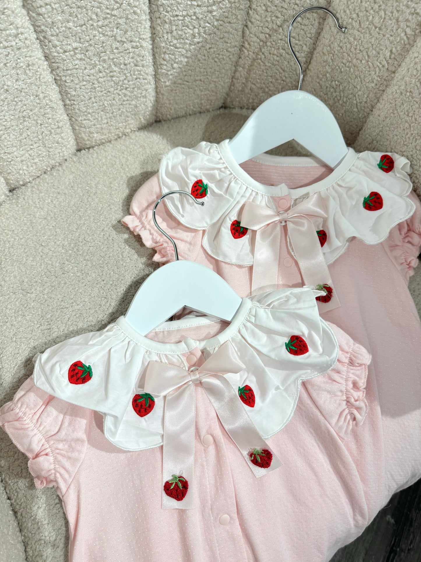 Pre order summer strawberry romper