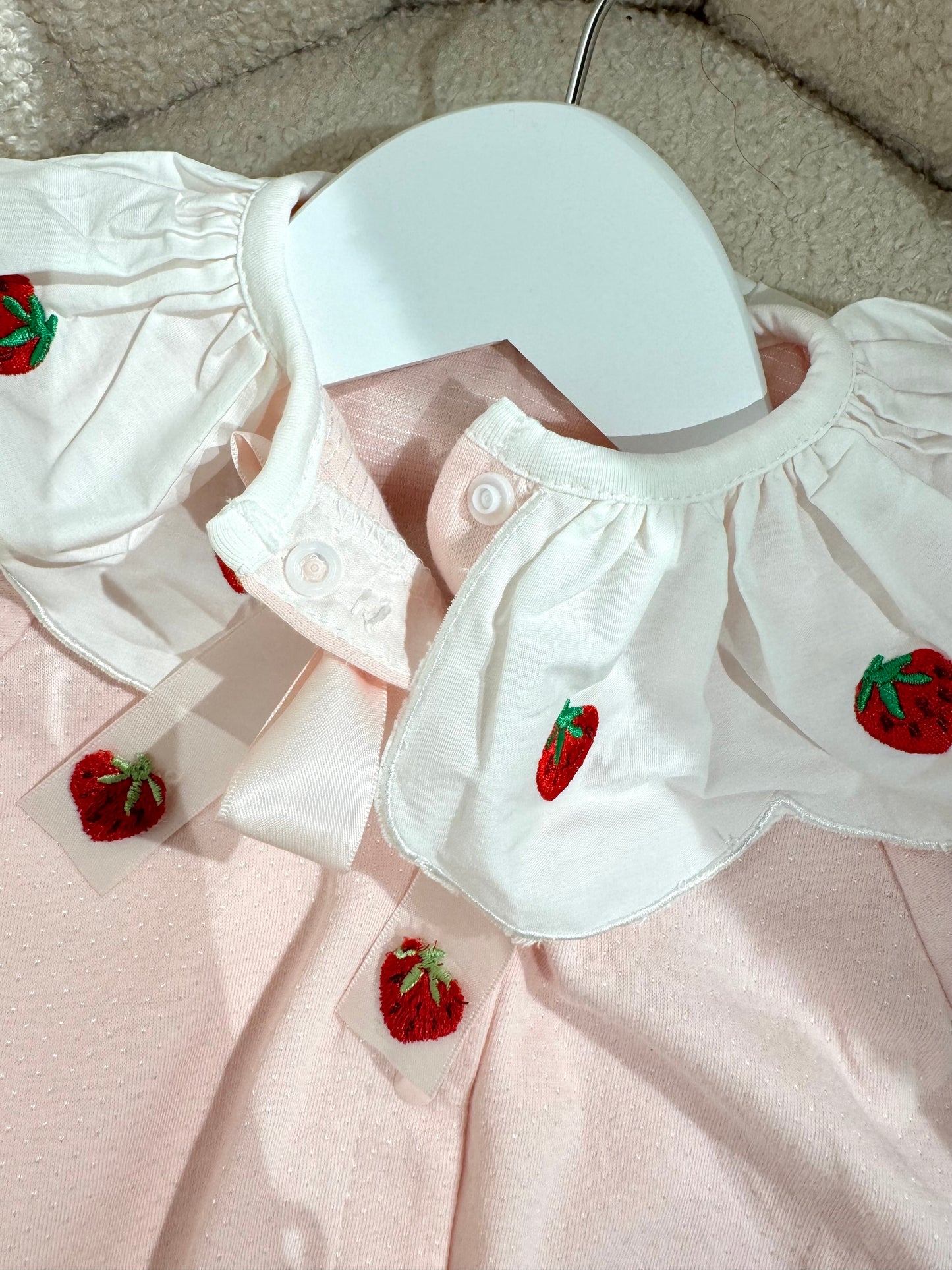 Pre order summer strawberry romper