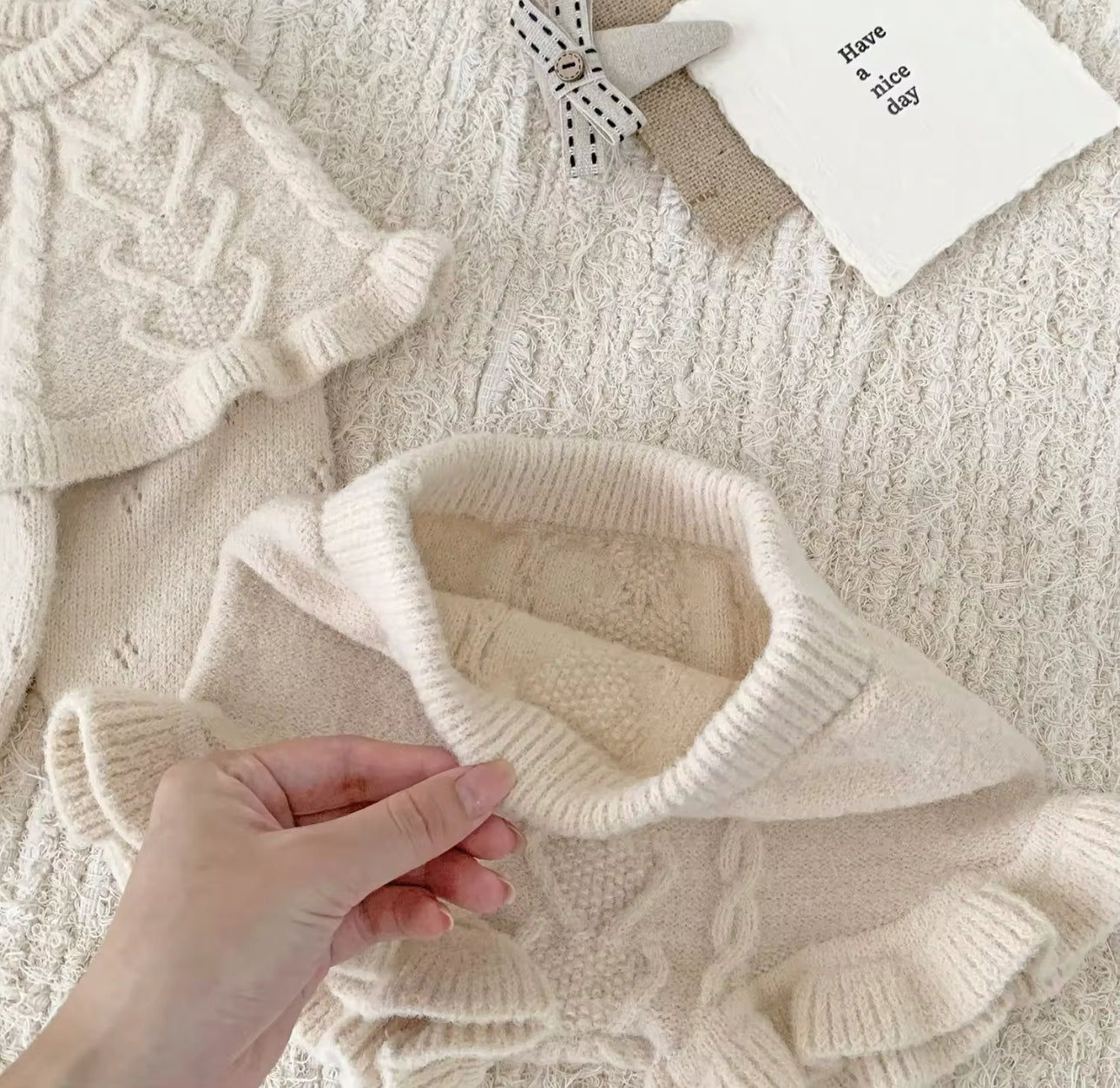 Pre order knit two piece sets
