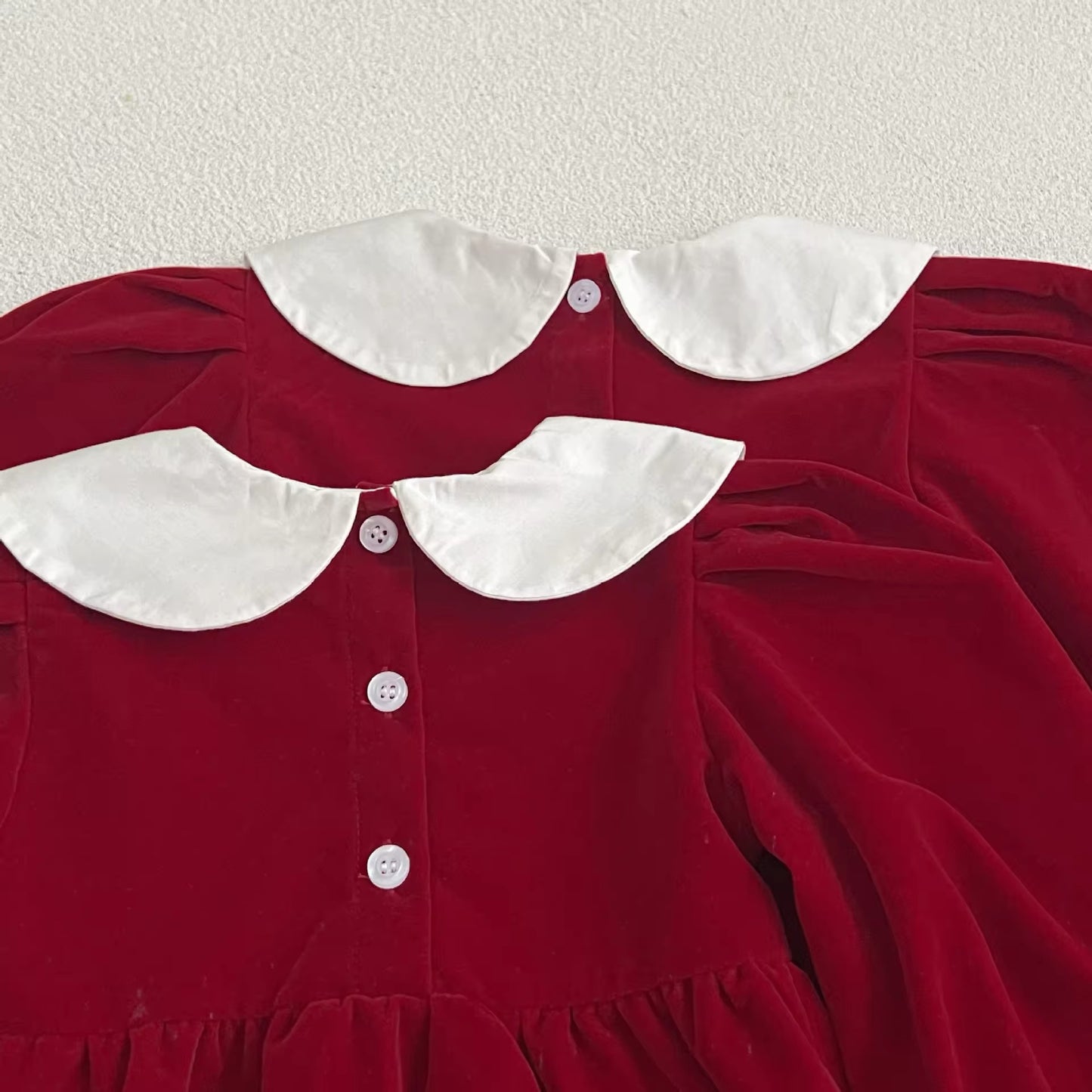 Pre order velour Christmas romper/dress