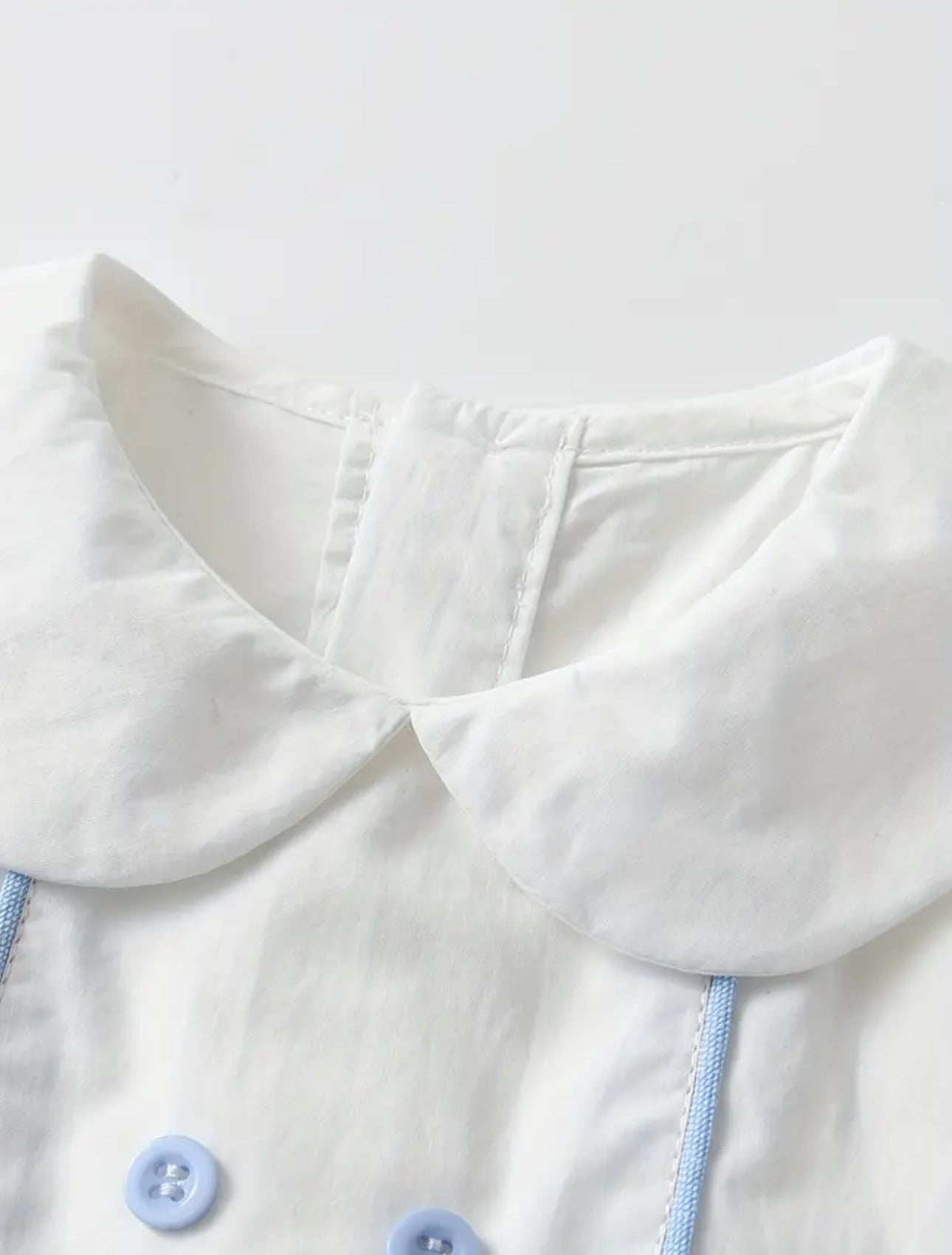 Pre order 100% cotton two piece blue set