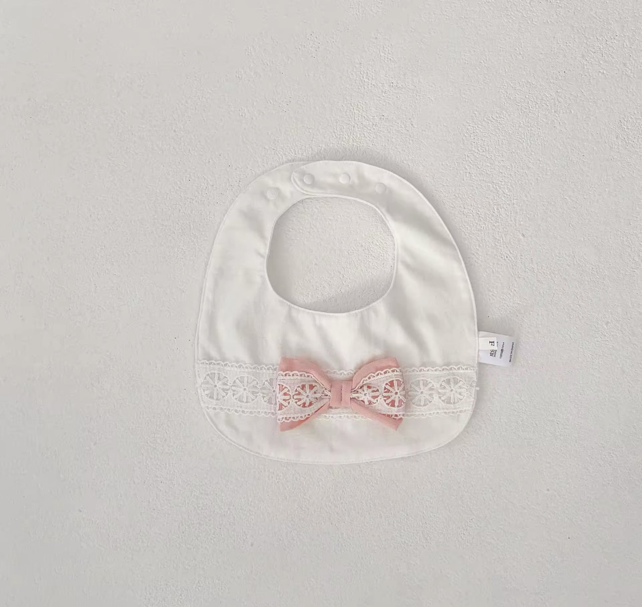 3 piece spring summer lace baby pink bow set