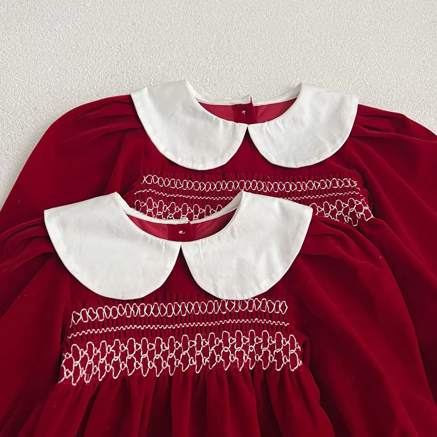 Pre order velour Christmas romper/dress