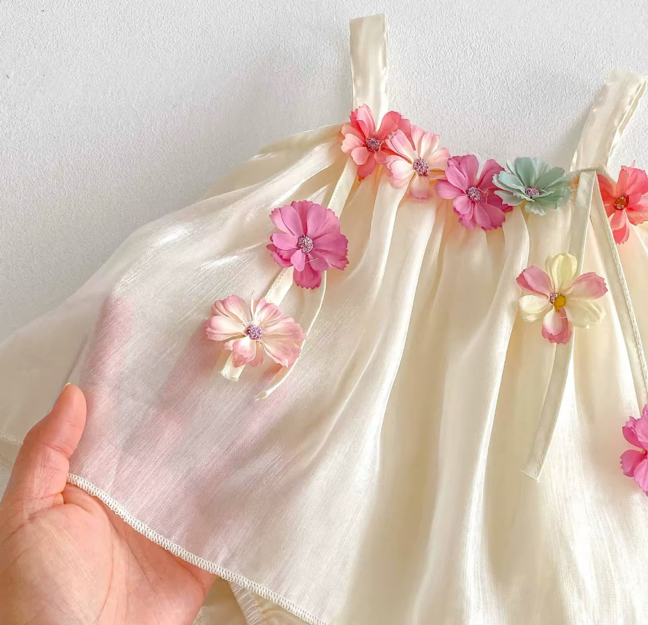 Petal summer romper dress