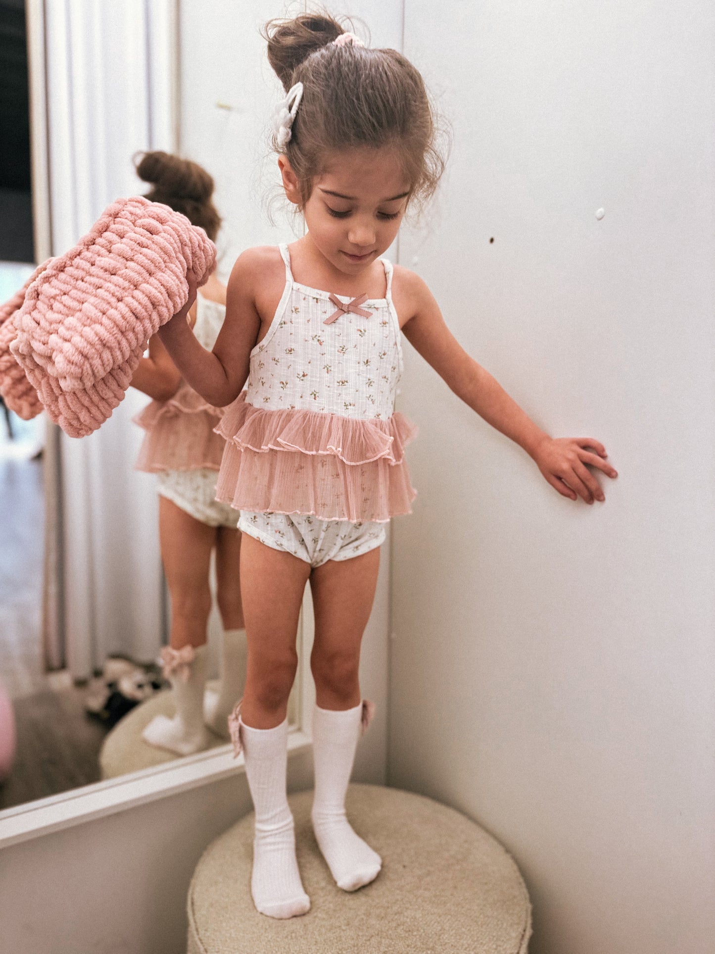 In stock summer cotton tutu rompers