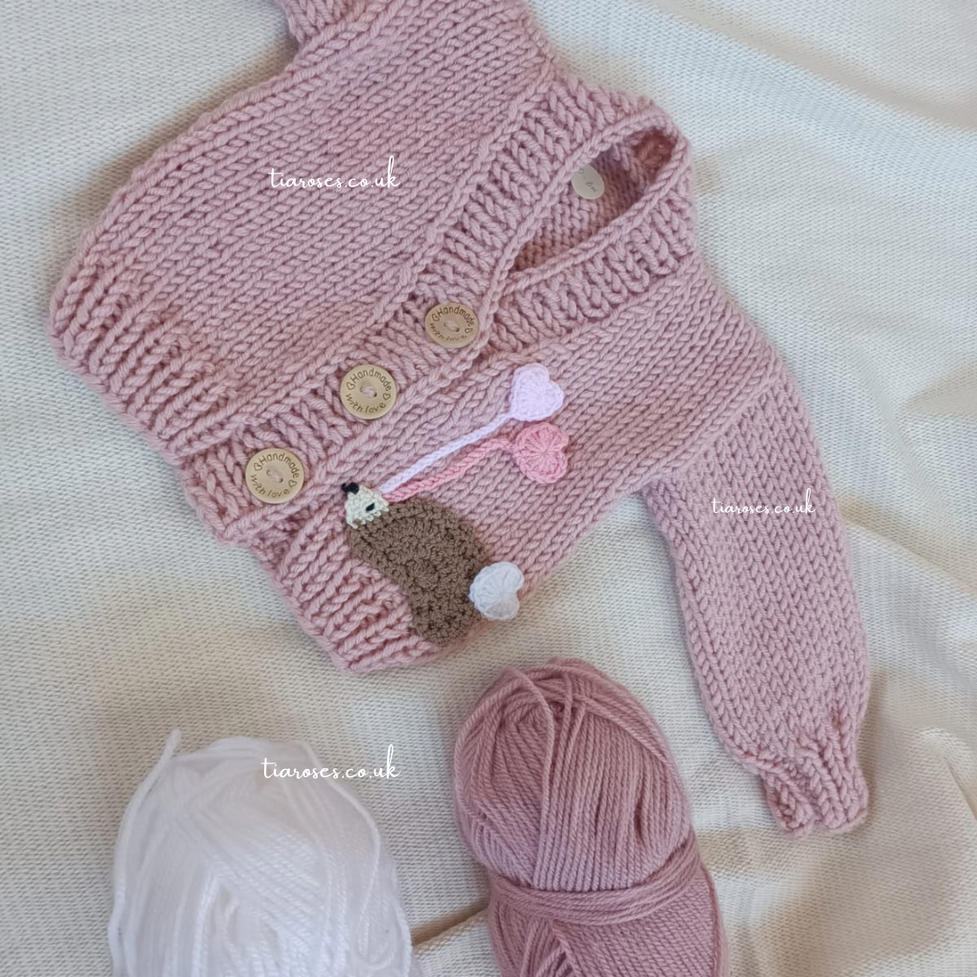 In stock New collection hedgehog handknitted cardigan pre order