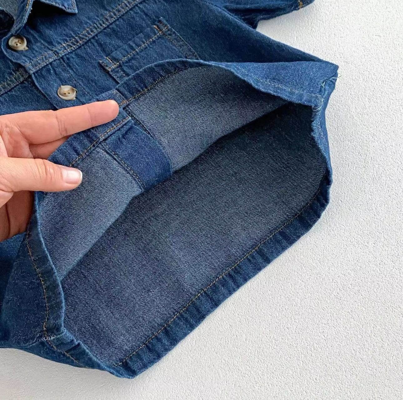 Boys summer denim top and short sets