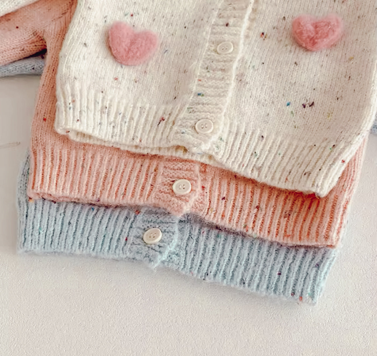 Pre order heart cardigan and romper two piece