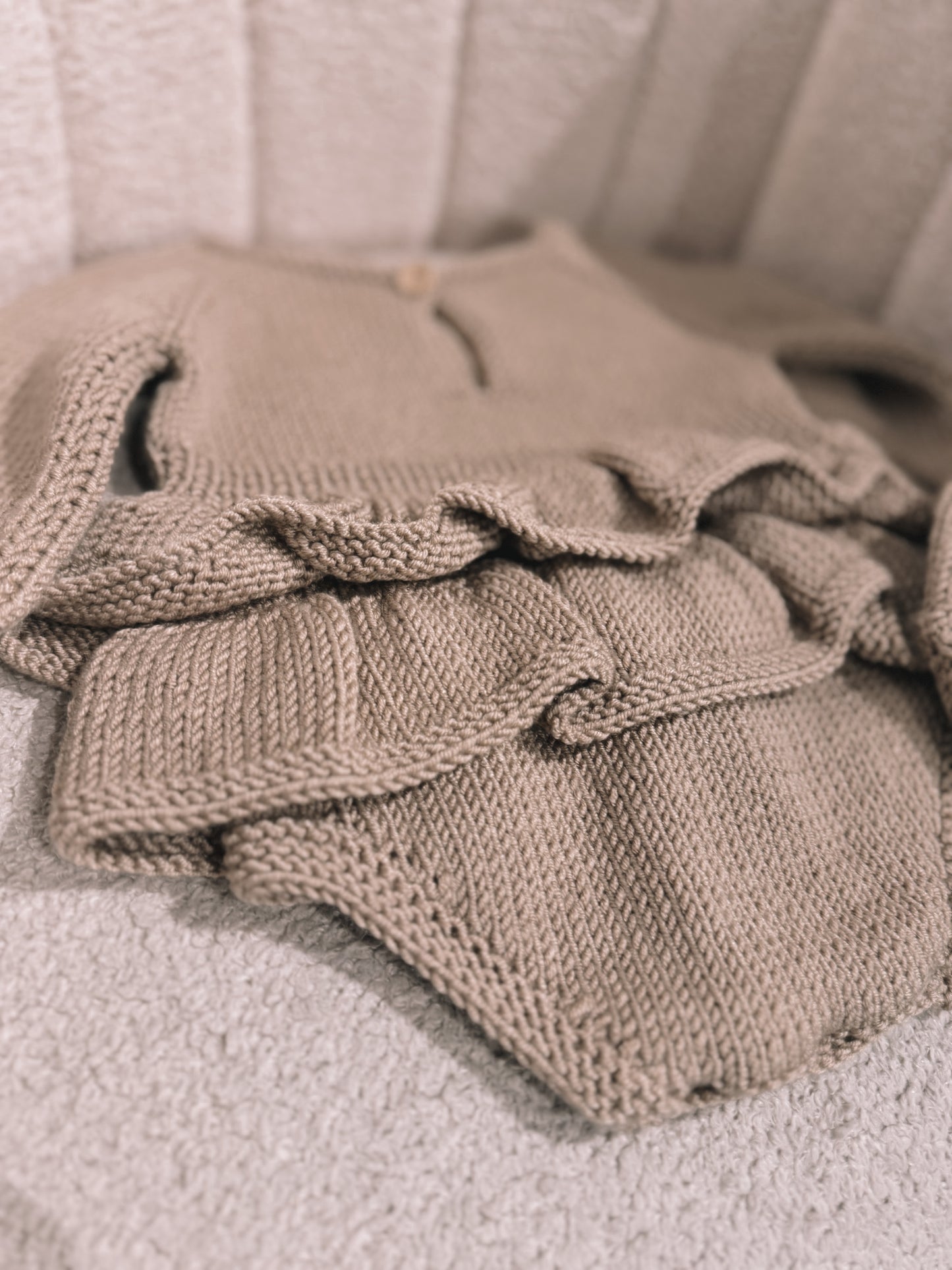 In stock exclusive fine handknitted organic 3 piece set