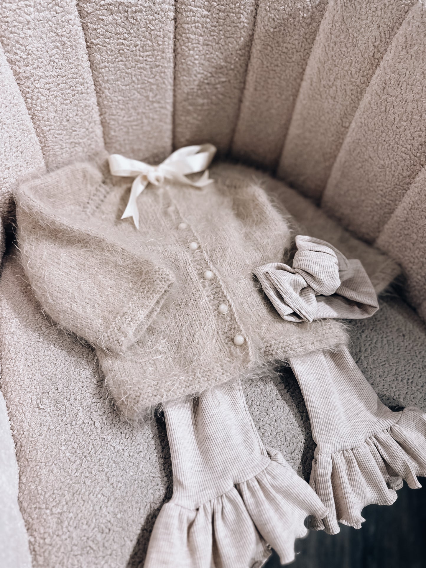 In stock pure angora wool handknitted cardigans