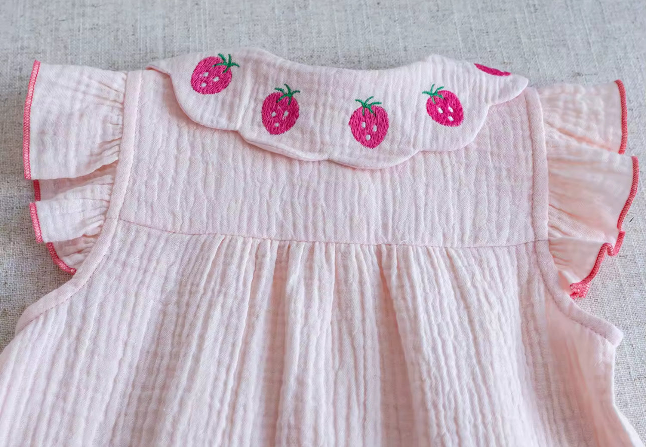 Summer strawberry two piece set