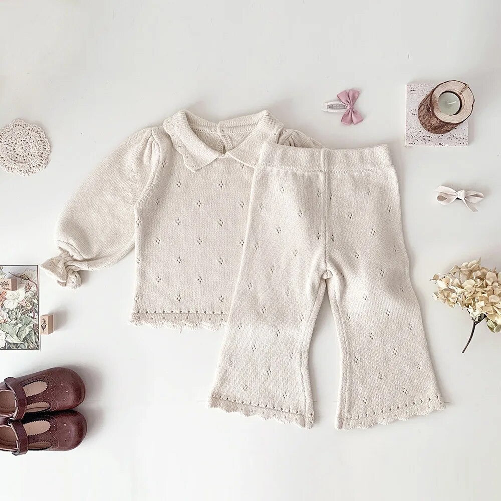 Two piece soft cotton knit set (pre order)