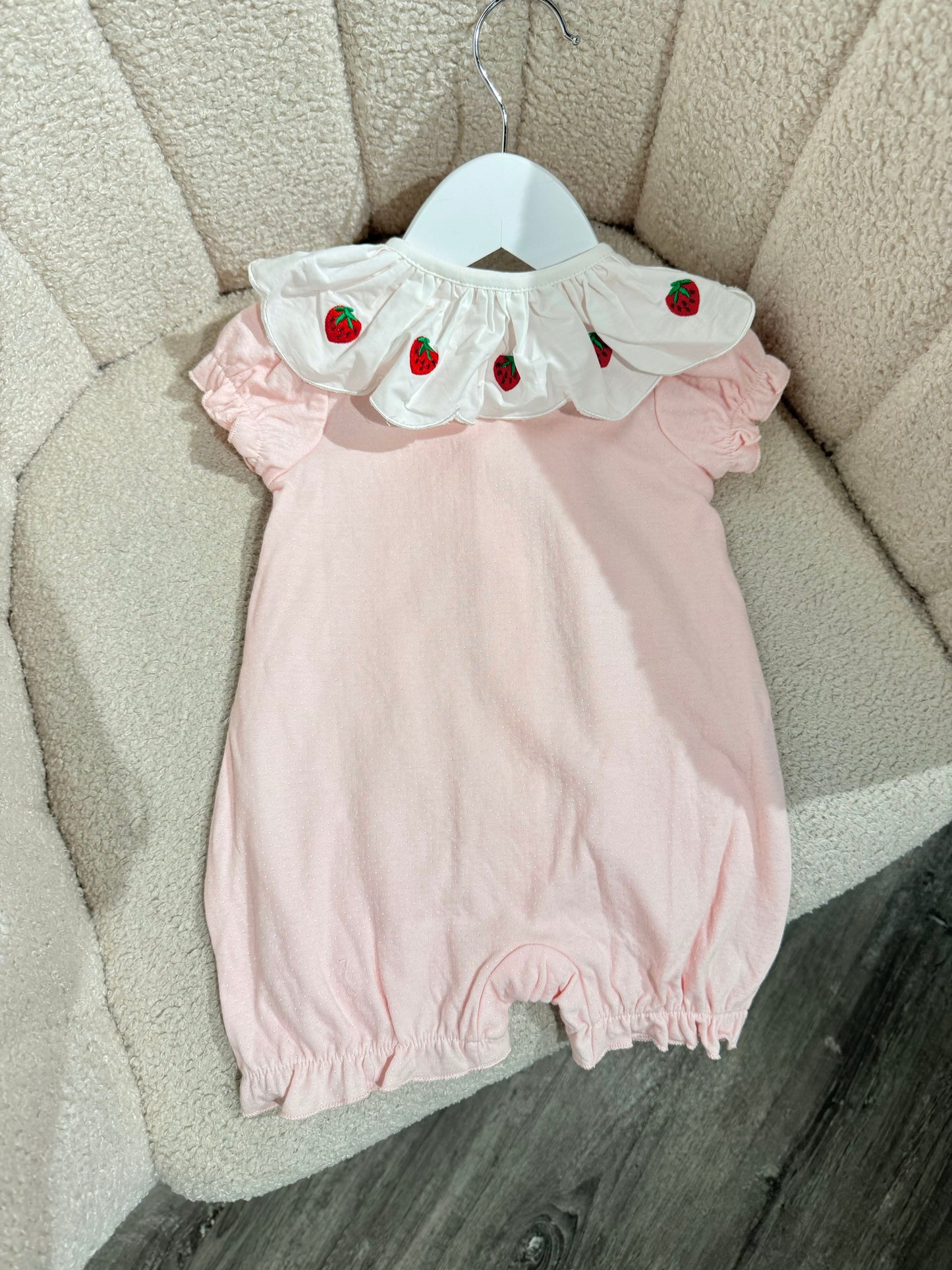 Pre order summer strawberry romper
