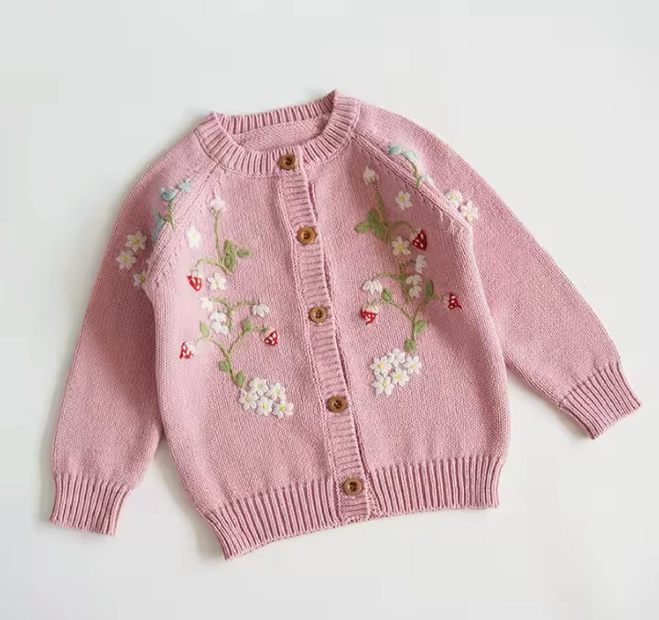 Spring embroidered flower cardigan (pre order)