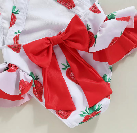 Strawberry swimming costume