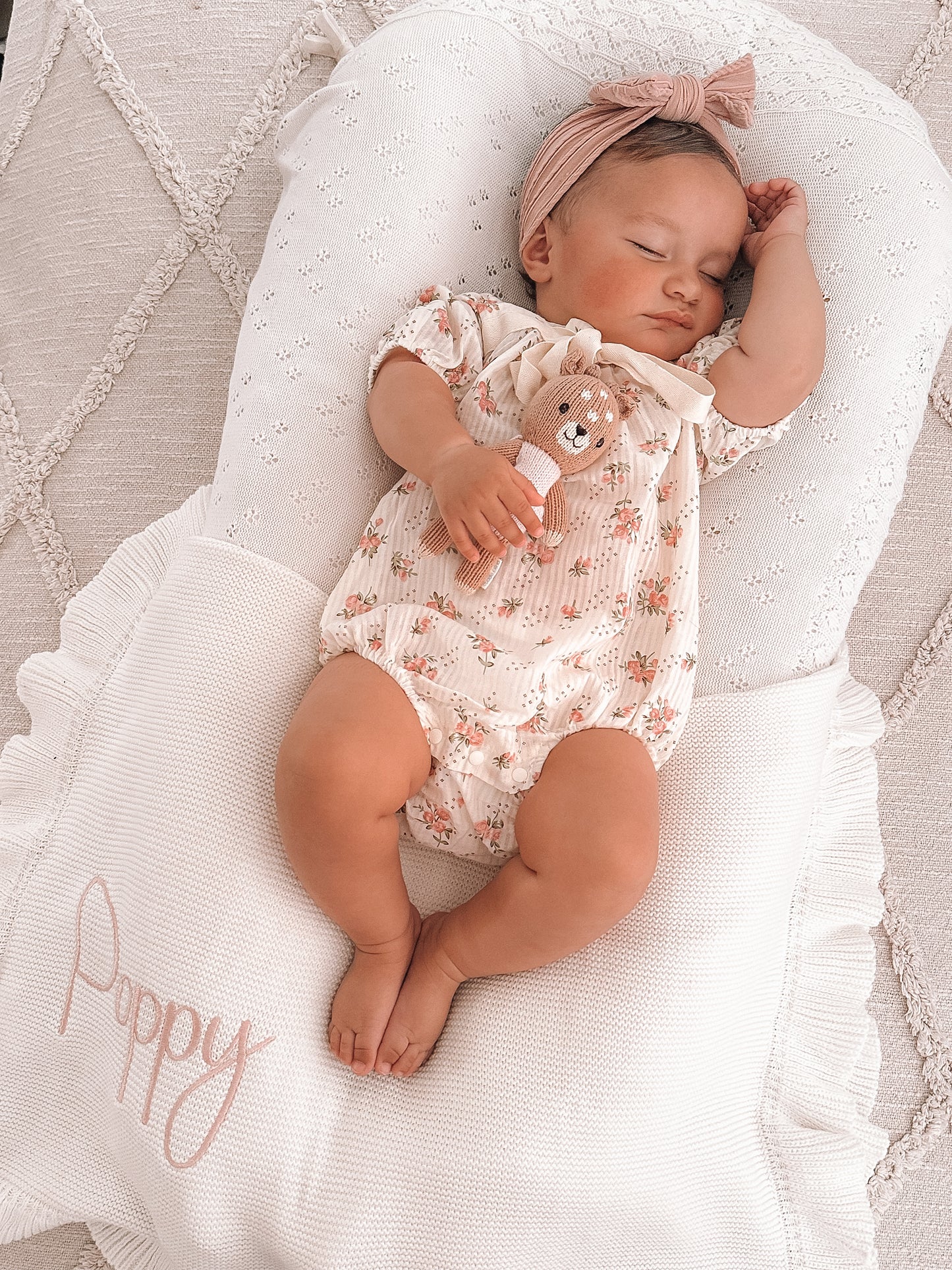 Spring summer bow rompers