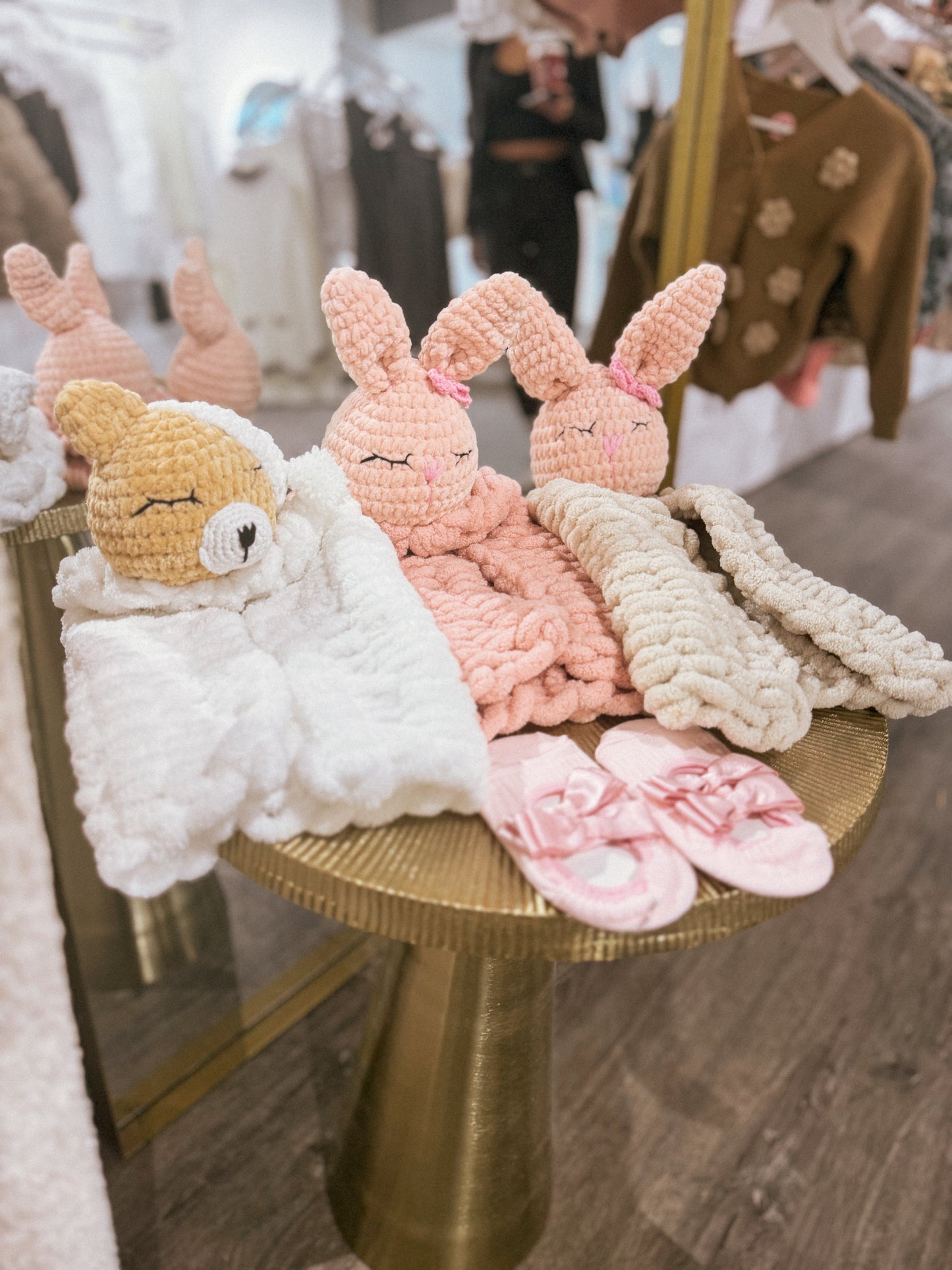In stock handknitted cuddle pet