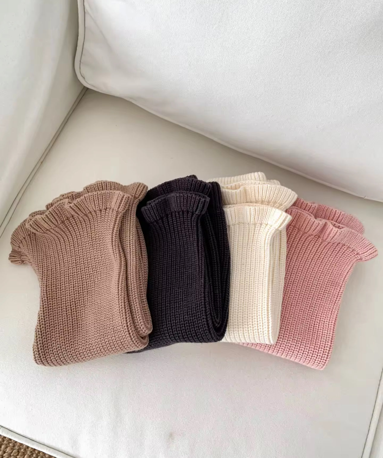 Pre order chunky thick knit bell bottoms