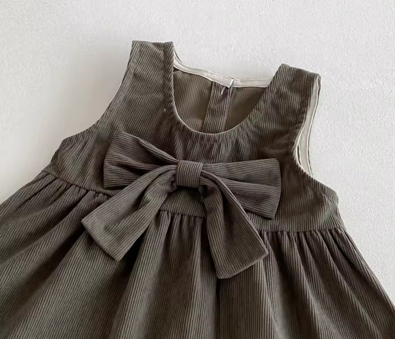 Corduroy two piece dress and top