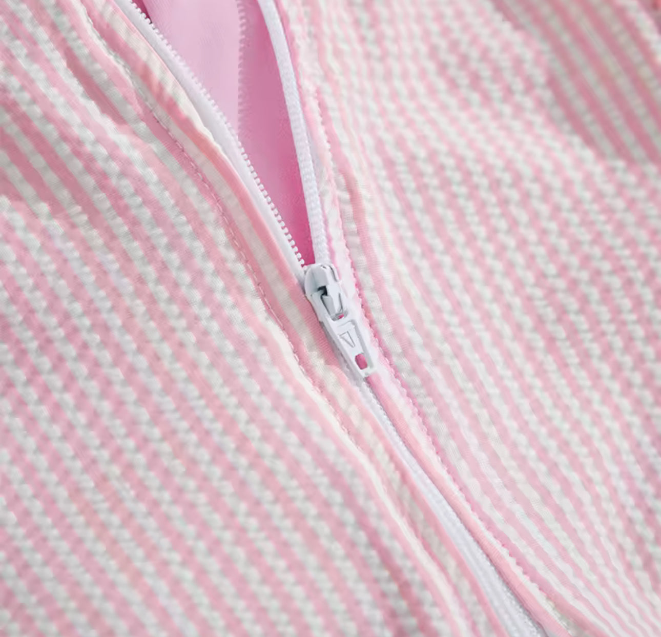 Crinkle gingham swim set