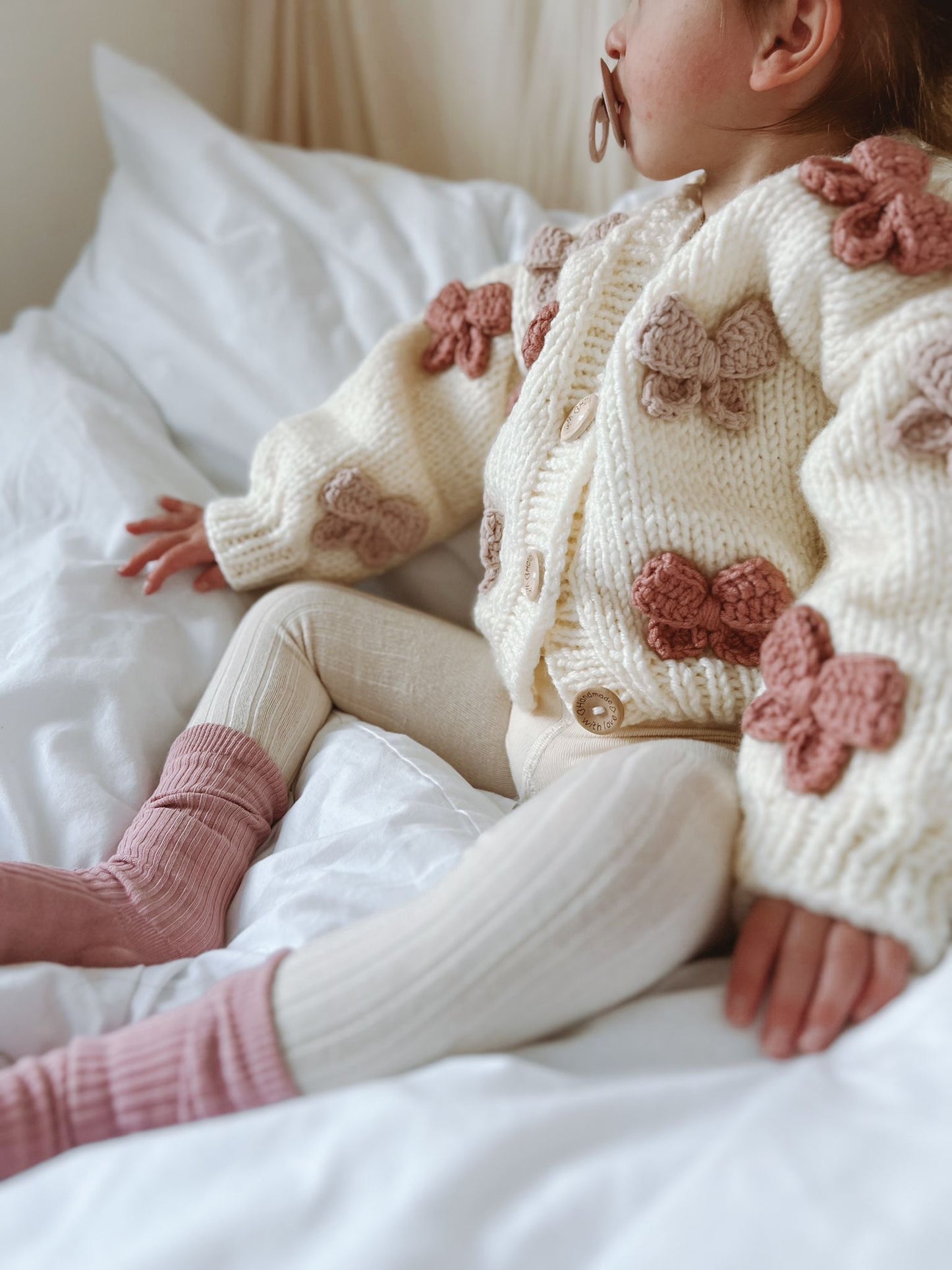 Pre order new season autumn bow cardigan
