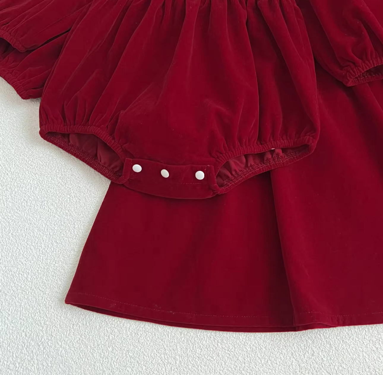 Pre order velour Christmas romper/dress