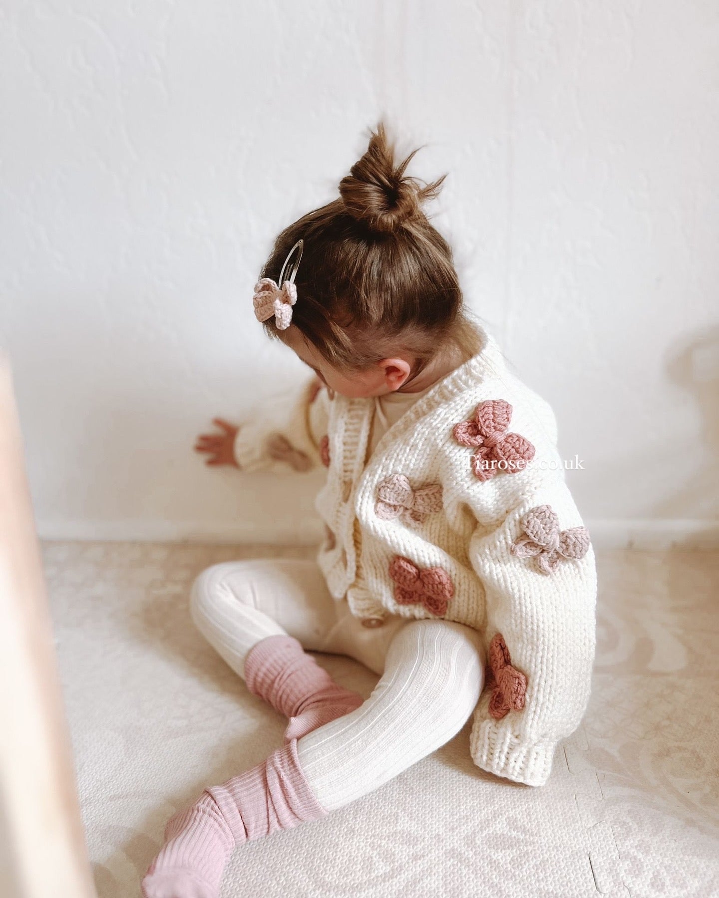 Pre order new season autumn bow cardigan