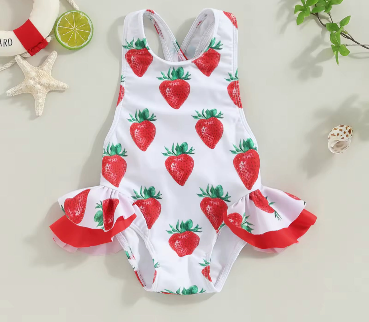 Strawberry swimming costume