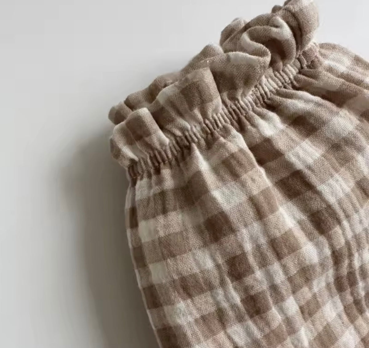 Organic cotton muslin trousers