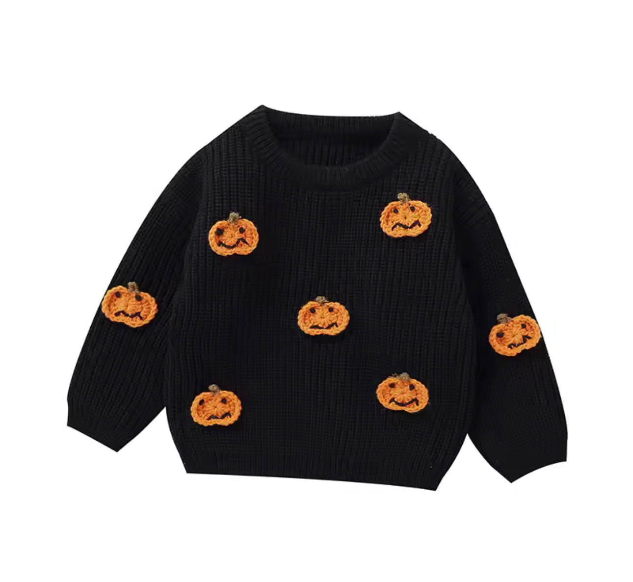Hand embroidered mini pumpkin jumpers
