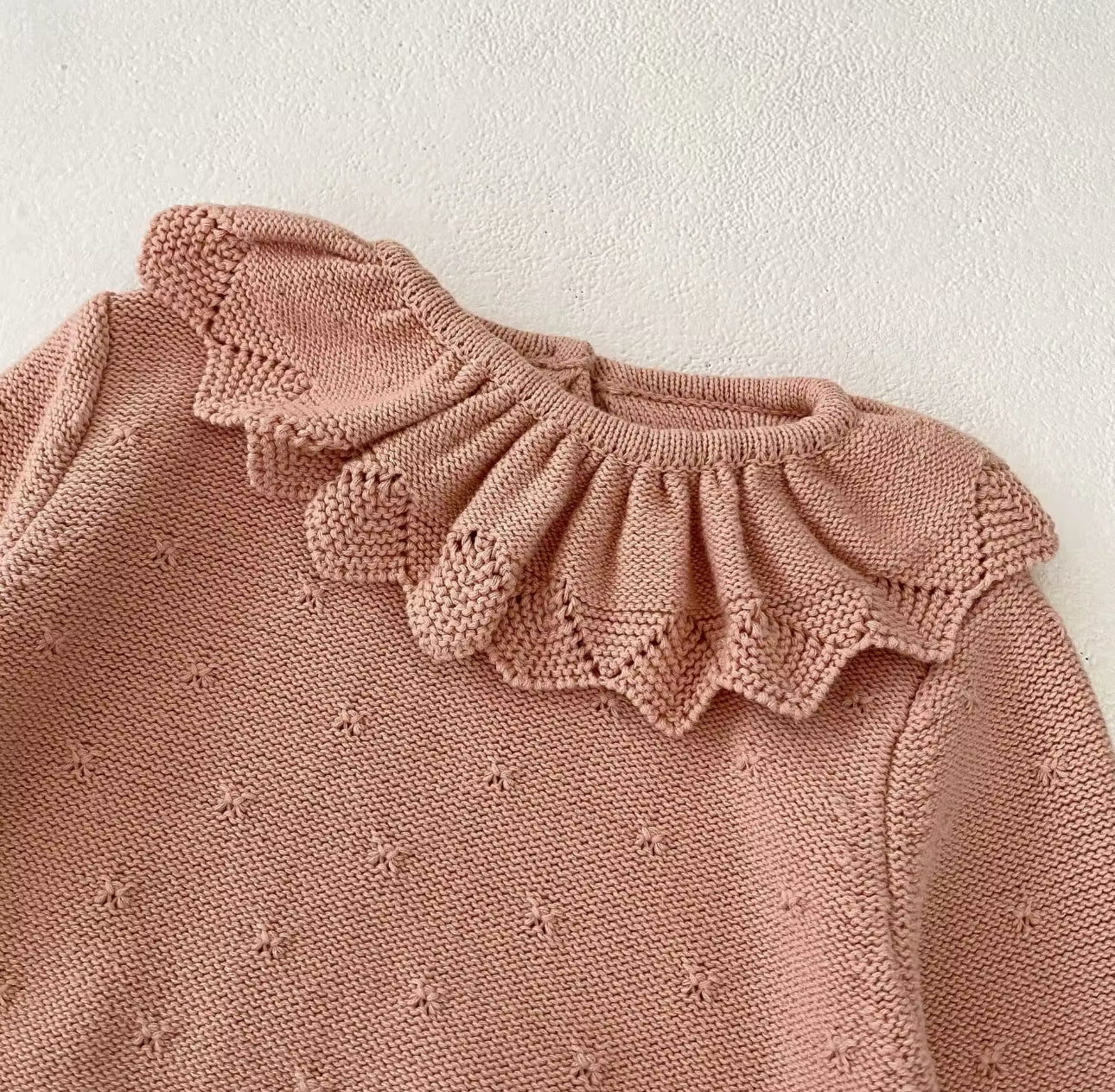 Pre order two piece knit frill top and shorts