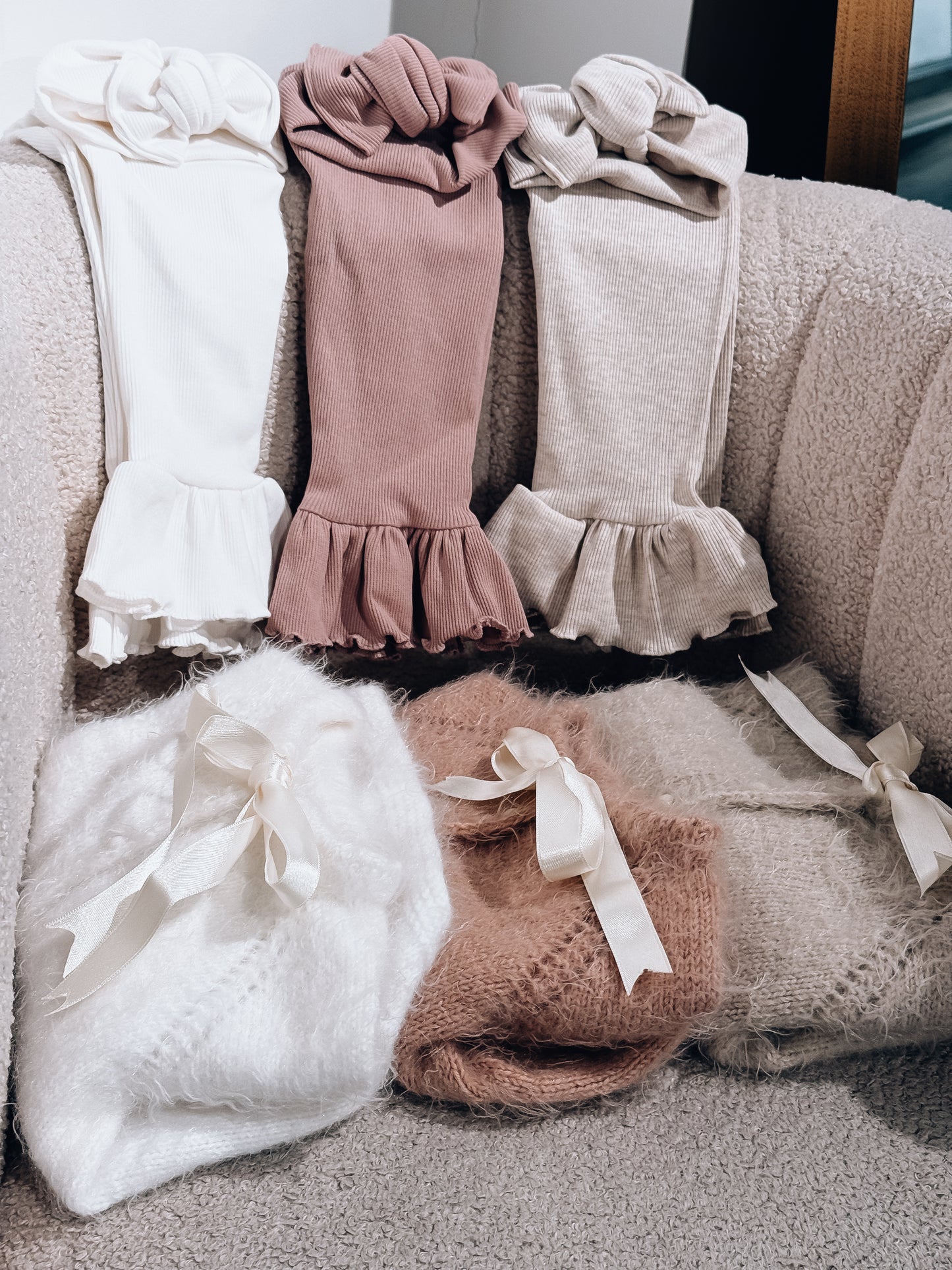 In stock pure angora wool handknitted cardigans